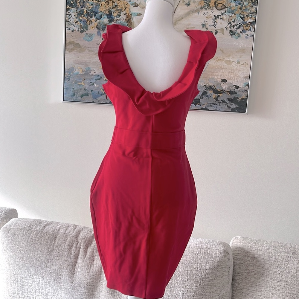 RED Valentino Red Ruffle Dress - Picture 8 of 16